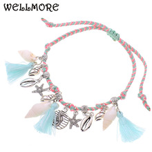 WELLMORE-tobilleras para mujer, pulsera para tobillo, para vacaciones, para playa, envío directo 2024 - compra barato