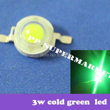 50PCS 3W cold green High Power LED Emitter 700mA 568-572NM 2024 - buy cheap