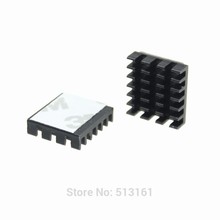 30 Uds negro Mini IC enfriador de conjunto de chips disipador de calor de aluminio de refrigeración disipadores de calor 2024 - compra barato