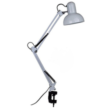 Белый тумблер настольная лампа E27 Светодиодный светильник Регулируемый поворотный рычаг прикроватная лампа белый для чтения классический DC 110 V-240 V 2024 - купить недорого
