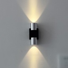 2W Aluminum  Acrylic Modern Wall Light Lamp LED with 2 Lights For Home Arandela Lampara De Pared Wall Sconce 2024 - buy cheap