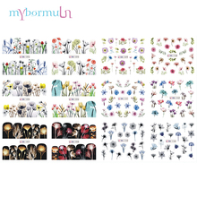 12 Designs Flower Nail Sticker Water Transfer Slider Decals Sticker On Nails for Manicure Nail Art Decorations Tool BN1093-1104 2024 - buy cheap