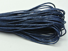 100 Meters Navy Waxed Cotton Beading Cord 1mm for Bracelet Necklace 2024 - buy cheap