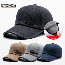 Jamont chapéu de inverno masculino, chapéu com snapback quente, moda de alta qualidade, novo chapéu bomber, boné de beisebol para homens, chapéu casual 2024 - compre barato