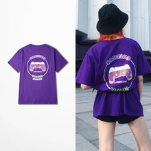 Bandit camiseta punk rock, camiseta masculina de desenhos animados para festas, violino, skate, high street kanye west 2024 - compre barato