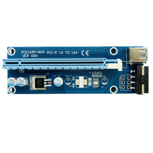100PCS PCI-E Extender PCI Express Riser Card 1x To 16x 60cm USB 3.0 Cable Sata To 4pin Molex Power For Btc Miner Mining Machine 2024 - buy cheap