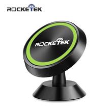 Автомобильный магнитный держатель Rocketek, с поворотом на 360 градусов, для iPhone/Samsung 2024 - купить недорого