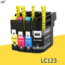 UP 4PCS/set LC123 Ink Cartridges Compatible For Brother DCP-J132W J152W J552W J172W J752W with auto reset chip Printer 2024 - buy cheap