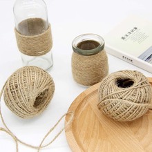 1 Roll 30M Natural Burlap Hessian Jute Twine Wedding Decoration Jute Twine Rope Gift Packing String Halloween Party Decoration 2024 - buy cheap