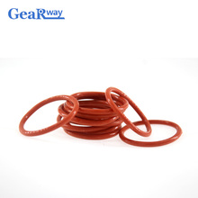 Gearway O Ring Seal Gasket 2.65mm CS Red Silicon O-Ring Seal 41.2/42.3/43.7/45/63/65mm ID VMQ 55SH Hardness O Ring Sealing 2024 - buy cheap