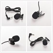 2 uds micrófono Lapel Lavalier Clip-on 3,5mm Mini micrófono condensador con cable portátil para teléfonos inteligentes PC Laptop 2024 - compra barato