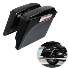 Alforja extensible de 5 pulgadas para motocicleta, alforja y altavoz para Harley Touring modelo Street Electra Glide Road King 1993-13 2024 - compra barato