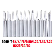 10PCS/lot 900M-T Series Metal Soldering iron Tip Lead-free Replacement Solder Iron Tips Head for Welding Rework Station 2024 - buy cheap