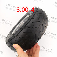 good quality 3.00-4 tire wheel 10 inch tyre and inner tube + alloy rims hub for electric scooter scooter bike motorcycle 2024 - buy cheap