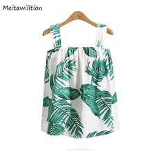 2019 Summer Women Beach T Shirts Casual Ladies Print Sleeveless Holiday T-shirt Sping Straps Backless Female Tops Plus Size 5xl 2024 - buy cheap