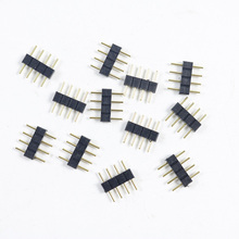 10pcs 4 Pin RGB Connector Adapter pin needle male type double 4pin,For RGB 5050 3528 LED Strip DIY lights insert led accessories 2024 - buy cheap