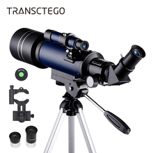 Telescopio astronómico para niños y adultos, telescopio Refractor de 70mm, para ver la luna, astronomía, principiantes, lente 16X 67X con alcance buscador 2024 - compra barato
