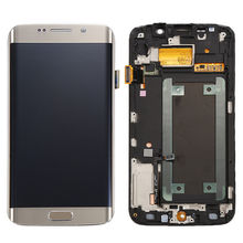 Tela de substituição original para samsung s6 edge g925f, lcds queimar sombra, para samsung s6edge com display de moldura, lcd, digitalizador de toque 2024 - compre barato