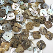 50 Pcs 12mm 2 Holes Mother of Pearl Square Sewing Buttons Scrapbooking Knopf Bouton DIY Apparel Accessories PT153 2024 - buy cheap
