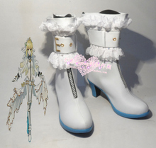 Fate/Extra CCC Saber Bride Saber Nero White Halloween Girls Cosplay Shoes Boots H016 2024 - buy cheap