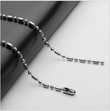 Stainless Steel Men's Necklace Titanium Steel Chain 2.4mm Thick Bamboo Wave Beads chain DIY Jewelry Accessories 5pcs 2024 - buy cheap