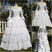 2017 new Victorian Corset Gothic/Civil War Southern Belle Ball Gown Dress Halloween dresses US 4-16 R-090 2024 - buy cheap