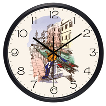 European Venice Italy vintage Home Decoration Living Room Wall Clock 2024 - buy cheap