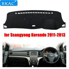 car dashboard cover mat for Ssangyong Korando 2011-2013 right hand drive Auto dashboard pad rug NON SLIP Automotive interior 2024 - buy cheap