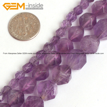 Gem-inside Faceted Natural Faceted Beads Of Cambay Light Amethysts Beads For Jewelry Making 6-12mm 15inches DIY Jewellery 2024 - buy cheap
