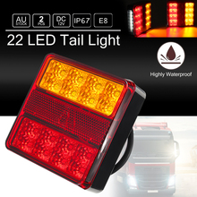 E8 22LED Truck Rear Lights Brake Stop Tail Turn Indicator Lamps License Plate Light 12V Waterproof Universal For Trailer Truck 2024 - buy cheap