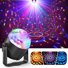 Sound Activated Rotating Disco Ball Party Lights Strobe Light 3W RGB LED Stage Lights For Christmas Home KTV Xmas Wedding Show # 2024 - buy cheap