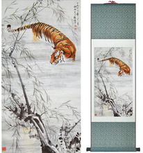 Tiger painting    traditional Chinese Art Painting Home Office Decoration Chinese painting 2024 - buy cheap