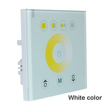 Controle para painel touch de duas cores, 12a, controle de intensidade, cor dupla, branco quente e branco, faixa de led 2024 - compre barato