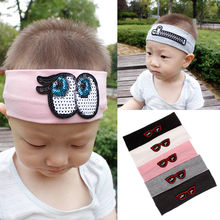 Baby Boy Girls Embroidery Headband Knitted Cotton Children Girls elastic hair bands Turban bows for girl Headbands Accessories 2024 - buy cheap