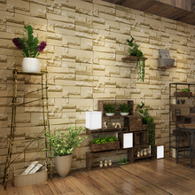 Papel de parede de tijolos com pedra 3d, rolos de papel de parede para sala de estar, quarto, decoração de casa, não tecido 2024 - compre barato
