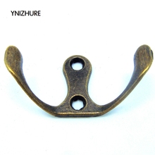 20pcs 49*27mm Antique alloy hook thin trumpet hook wall hook holes hangers for clothes 2024 - buy cheap