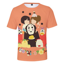 Hayao Miyazaki Spirited Away T Shirt for Men Women Kid Tshirt Chihiro Anime 3d T-shirt Streetwear Studio Ghibli 2024 - compre barato