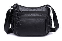 2020 модная женская маленькая сумка из мягкой кожи, повседневная сумка через плечо, маленькая сумка, женская сумка, черная fangxin5896 2024 - купить недорого