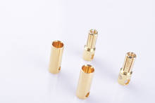 10 pairs 5.5mm Gold Plated Banana Plug Bullet Connector For RC Battery 2024 - buy cheap