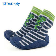 kidadndy Baby  Girls' Boys' Stripe Socks Soft Bottom With Rubber Soles Anti Slip Toddler Indoor Floor Shoes Infant Socks GXY002 2024 - buy cheap