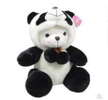 stuffed toy large 50cm Panda with hat plush toy  Changing Faces panda doll throw pillow,Christmas gift w0779 2024 - buy cheap