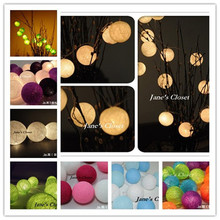 Colorful Holiday Cotton Lamp Ball (no light)New Year Home Hang Decorations Furniture and Home Decor 20pcs/lot 2024 - buy cheap