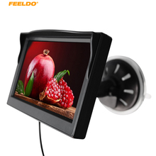 FEELDO 1 комплект 5 дюймов TFT ЖК-дисплей лобовое стекло LCD 5 "автомобильный монитор для заднего хода резервная камера DVD VCR # AM4574 2024 - купить недорого