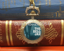 The bell jar quartz pocket watch 12pcs/lot necklace pendant steampunk vintage style wholesale 2017 design for mens womens gift 2024 - buy cheap
