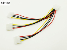 Высококачественные 4-контактные силовые кабели IDE, 4-контактный разъем Molex папа-3 порта Molex IDE мама, сплиттер-адаптер, кабель для майнинга BTC 2024 - купить недорого