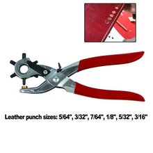 Wholesale Charms Heavy Duty Revolving Leather Card Watch Belt Hole Punch Hand Pliers Punch Tool Eyelet Plier 6 Sized 2024 - buy cheap