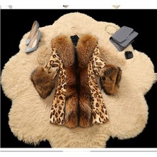 2018 Women Winter Long Sleeve Faux Fur Coat Fashion Leopard Print Winter Jacket Fluffy Collar Warm Outerwear 2024 - buy cheap