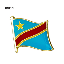 Congo flag pin Star lapel pin badge  Brooch Icons 1PC KS-0065 2024 - buy cheap