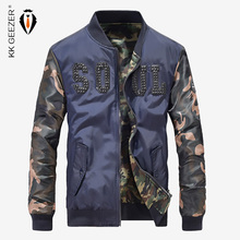 Jaqueta bomber masculina, casaco de marca para homens primavera e outono, jaqueta slim de hip hop, para acampamento de alta qualidade, preto e vermelho 2024 - compre barato
