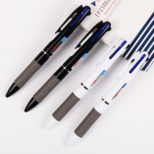 Caneta esferográfica de 0.7mm, alta qualidade, azul, vermelho, tinta preta, material de escritório, 3 em 1, caneta flexível de plástico 2024 - compre barato